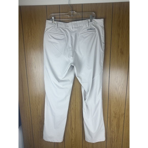 Skechers Go Golf Pants Mens Size 35 Light Beige Khaki Flat Front Pockets - Picture 13 of 16
